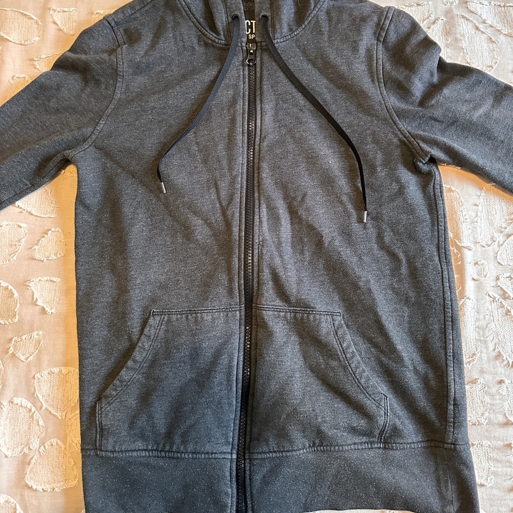 Victoria Sport Women’s Charcoal Gray Full-Zip Hoodie - Size Small